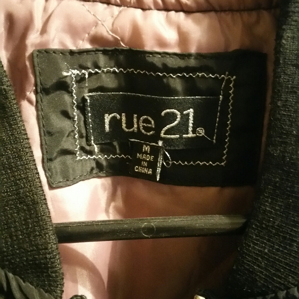 Rue 21 black coat - Picture 2 of 5